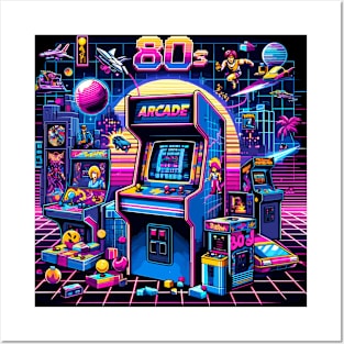 Arcade Flashback: 80s Gaming Nostalgia Posters and Art